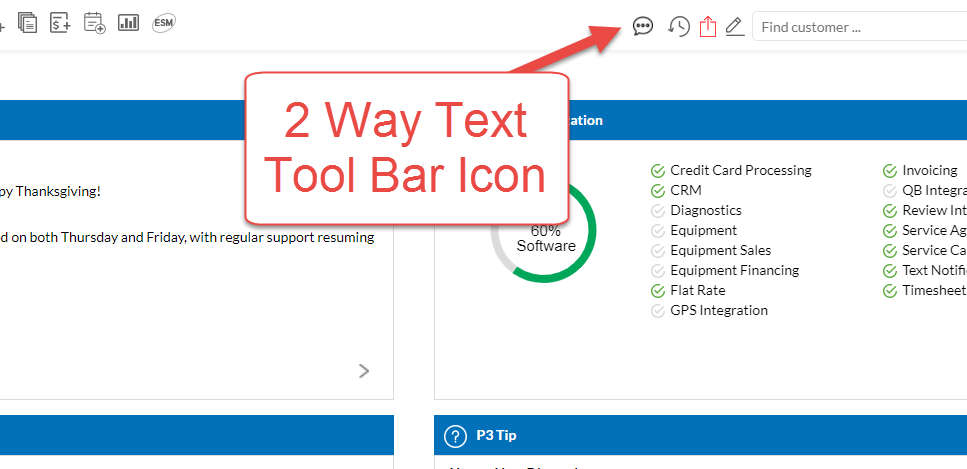 2 Way Text Tool Bar Icon