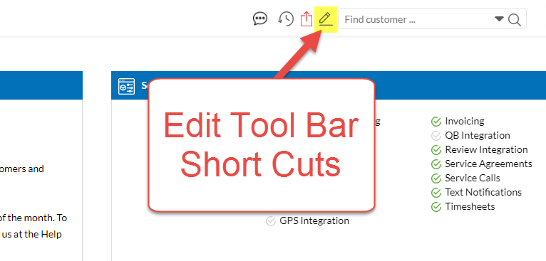 Edit Tool Bar Short Cuts