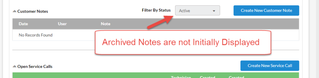 Archived Notes Not Initially Displayed