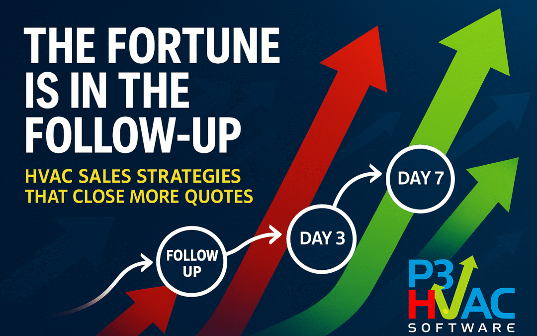 The Fortune Is in the Follow-Up: HVAC Sales Strategies That Close More Quotes