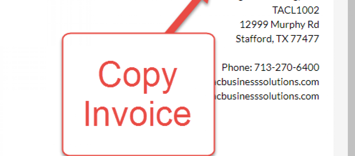 Copy Invoice Button